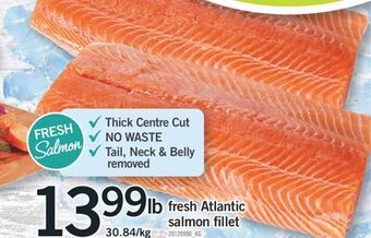 Fortinos Fresh atlantic salmon fillet offer