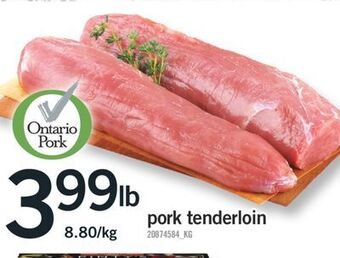 Fortinos Pork tenderloin offer