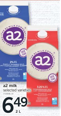 Fortinos A2 milk , 2 l offer