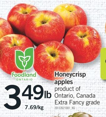 Fortinos Honeycrisp apples offer