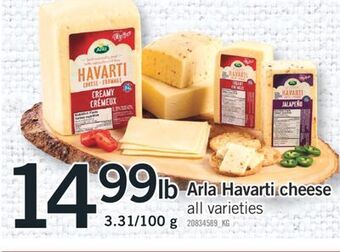 Fortinos Arla havarti cheese offer