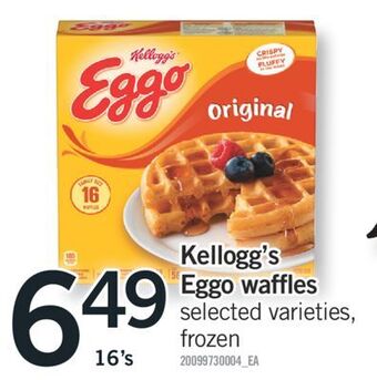 Fortinos Kellogg's eggo waffles, 16's offer