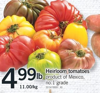 Fortinos Heirloom tomatoes offer