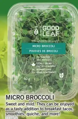 Fortinos Micro broccoli offer