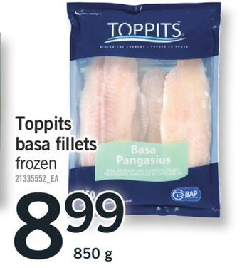 Fortinos Toppits basa fillets offer