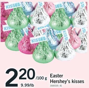 Fortinos Easter hershey's kisses offer