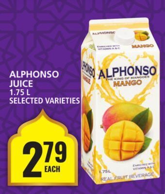Food Basics Alphonso juice offer