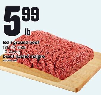 Independent Grocer Lean ground beef offer