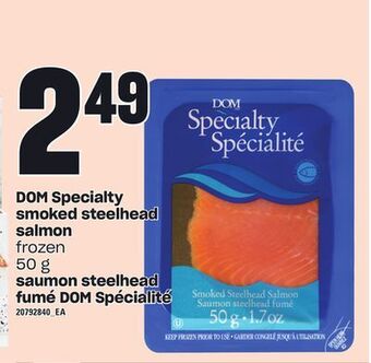 Independent Grocer Dom specialty smoked steelhead salmon, 50 g offer
