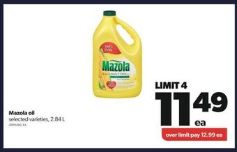 Real Canadian Superstore Mazola oil, 2.84 l offer
