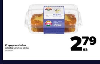 Real Canadian Superstore Crispy pound cakes, 368 g offer