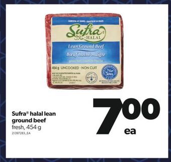 Real Canadian Superstore Sufra® halal lean ground beef, 454 g offer