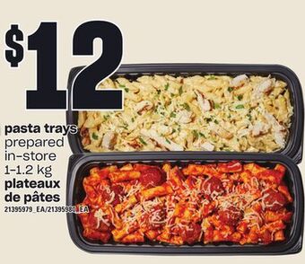 Independent Grocer Pasta trays, 1-1.2 kg offer