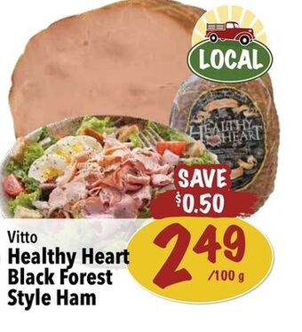 Farm Boy Vitto healthy heart black forest style ham offer