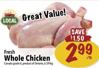 Farm Boy Fresh whole chicken offer