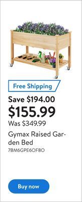 Walmart Gymax raised garden bed offer