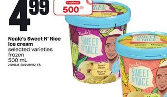 Zehrs Markets Neale's sweet n' nice ice cream, 500 ml offer