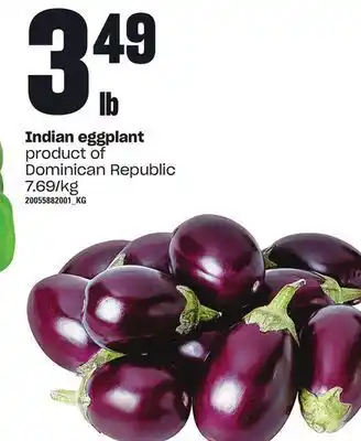 Zehrs Markets Indian eggplant offer