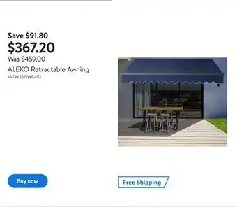 Walmart Aleko retractable awning offer