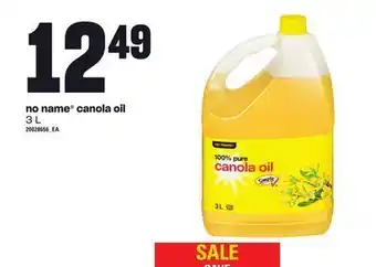Zehrs Markets No name® canola oil, 3 l offer