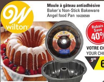 Sushi Shop Baker's non-stick bakeware angel food pan offer