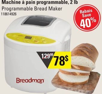 Sushi Shop Programmable bread maker offer