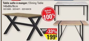 Sushi Shop Dining table offer