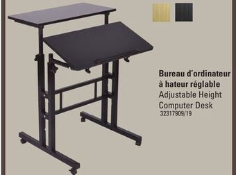 Sushi Shop Adjustable height computer desk offer