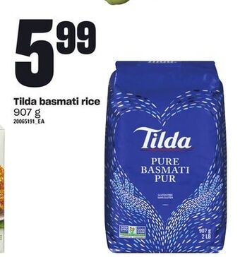 Loblaws Tilda basmati rice, 907 g offer