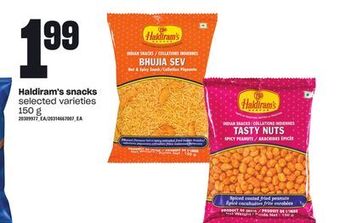 Loblaws Haldiram's snacks, 150 g offer