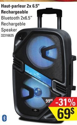 Sushi Shop Bluetooth 2x6.5" rechargeble speaker offer