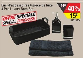 Sushi Shop 4 pcs luxury bath set offer