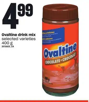 Loblaws Ovaltine drink mix, 400 g offer