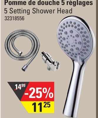 Sushi Shop 5 setting shower head offer