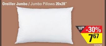 Hart Jumbo pillows 20x28" offer