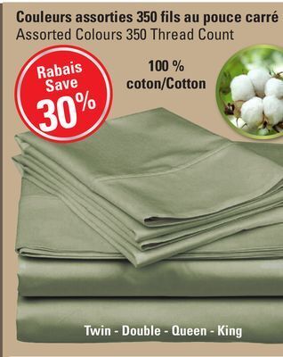 Sushi Shop Assorted colours 350 thread count offer