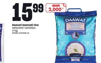 Loblaws Daawat basmati rice, 4 kg offer
