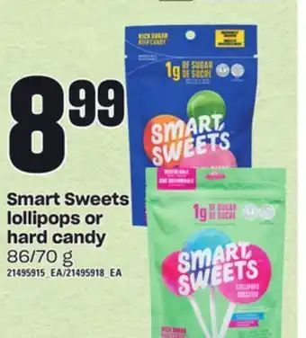 Zehrs Markets Smart sweets lollipops or hard candy, 86/70 g offer