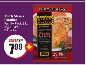 Chalo FreshCo Mirch masala parathas family pack 2 kg offer