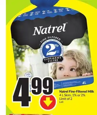 Chalo FreshCo Natrel fine-filtered milk 4 l skim, 1% or 2% offer