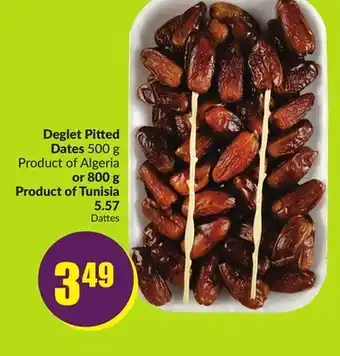 Chalo FreshCo Deglet pitted dates 500 g product of algeria or 800 g product of tunisia 5.57 offer