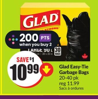 Chalo FreshCo Glad easy-tie garbage bags 20-40 pk offer