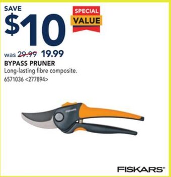 RONA Fiskars bypass pruner offer