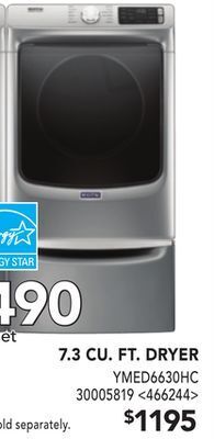 RONA Maytag 7.3 cu. ft. dryer offer