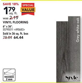 RONA Style selections vinyl flooring 6" x 36" offer
