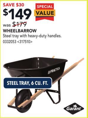 RONA Garant wheelbarrow offer