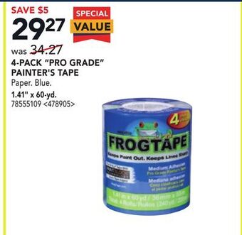 RONA Frogtape 4-pack "pro grade" painter's tape 1.41" x 60-yd. offer