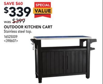 RONA Keter outdoor kitchen cart offer