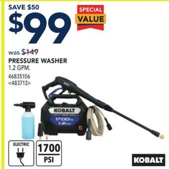RONA Kobalt pressure washer offer
