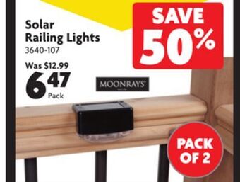 Home Hardware Solar railing lights offer